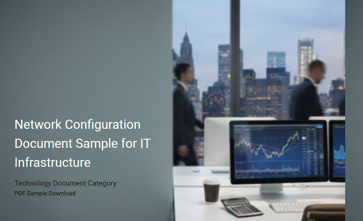 Comprehensive Network Configuration Document Template for IT Infrastructure Management