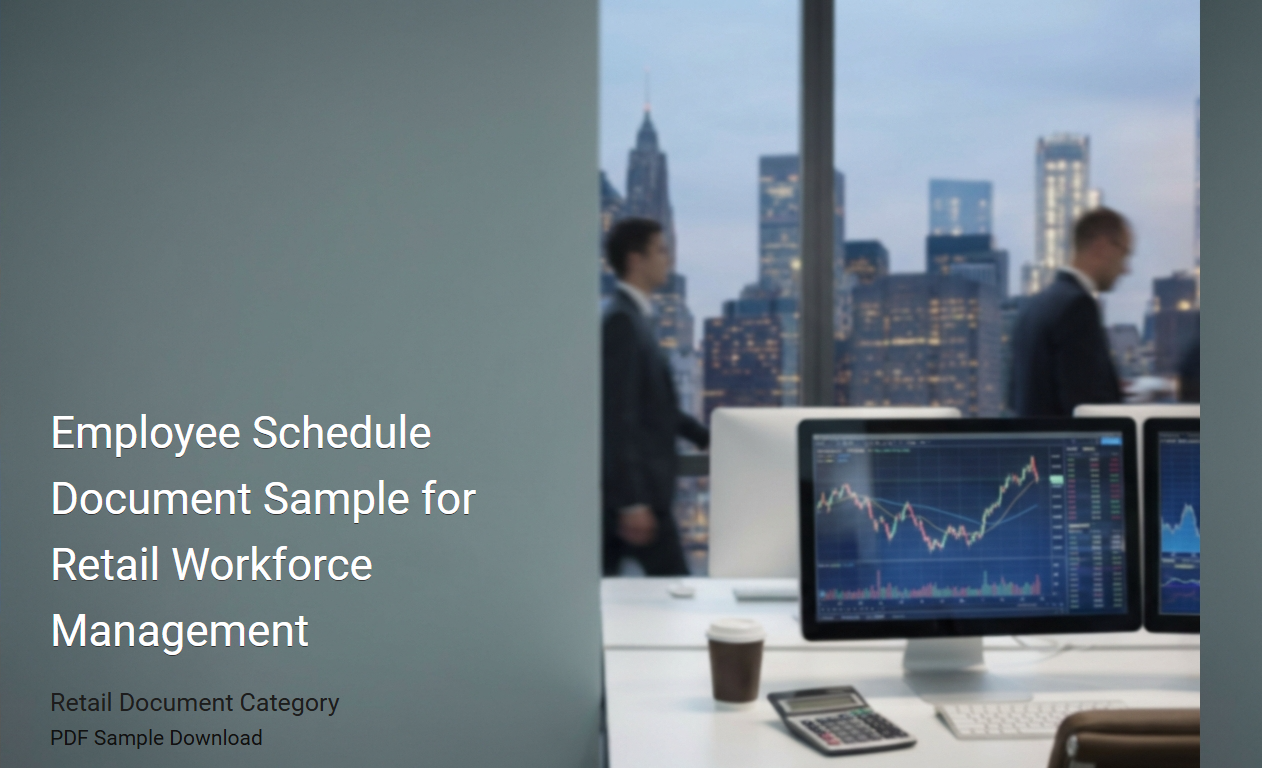 Comprehensive Employee Schedule Template for Optimized Retail Workforce Management
