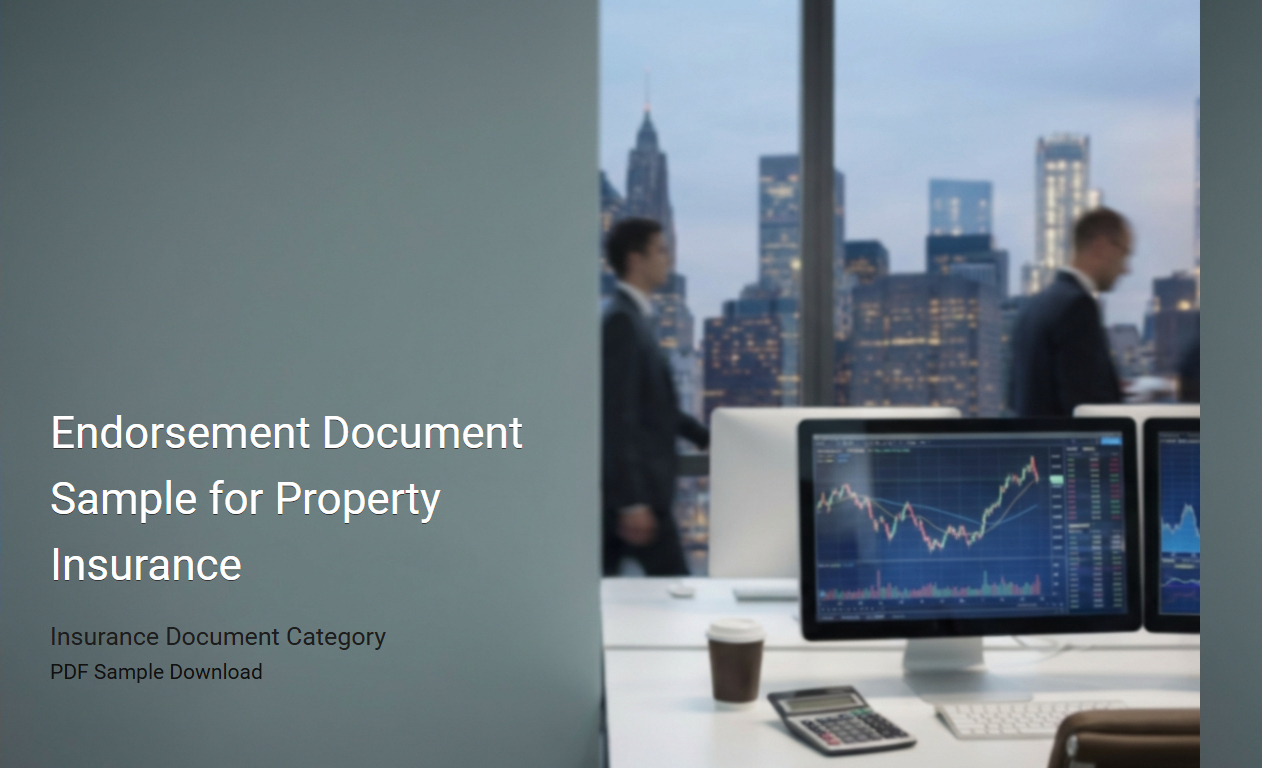 Comprehensive Sample of Endorsement Document for Property Insurance Policies