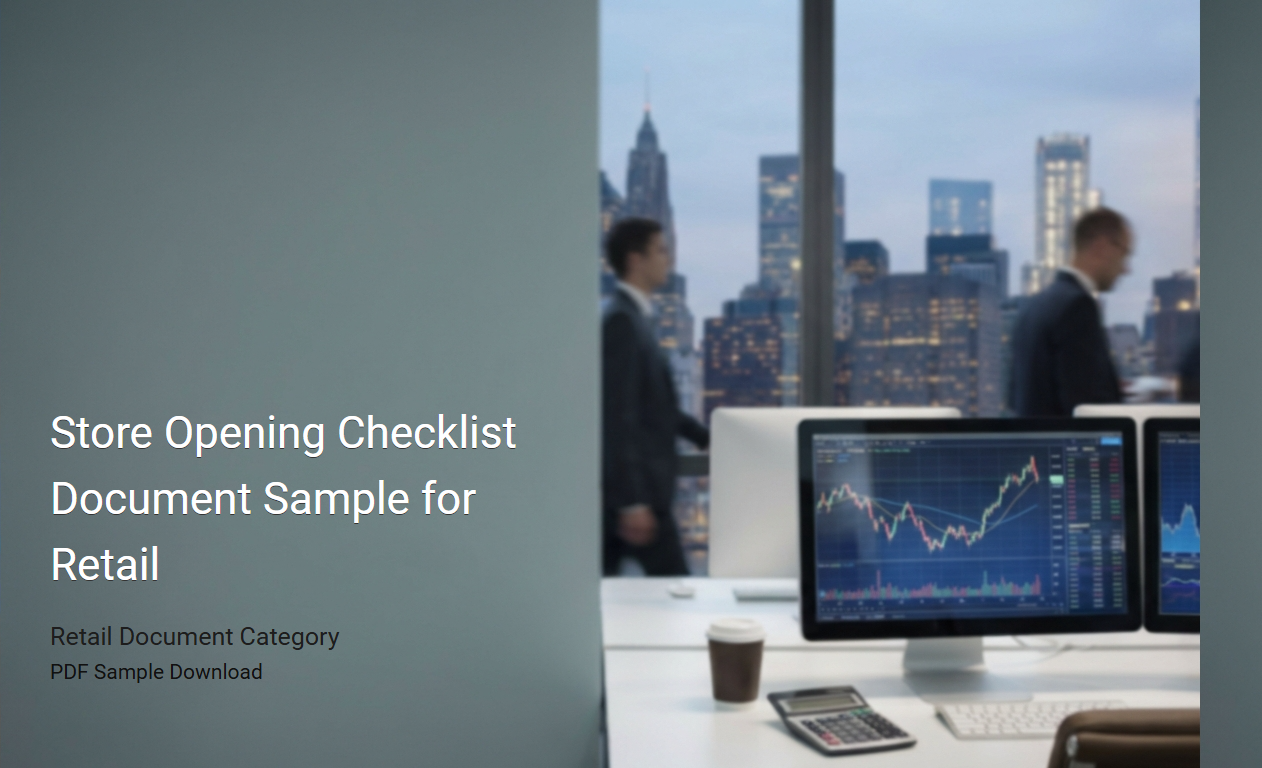 Comprehensive Store Opening Checklist Template for Retail Operations