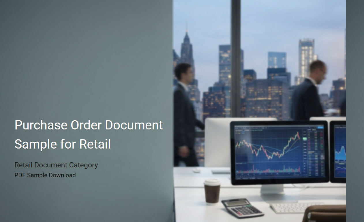 Comprehensive Purchase Order Document Template for Retail Businesses