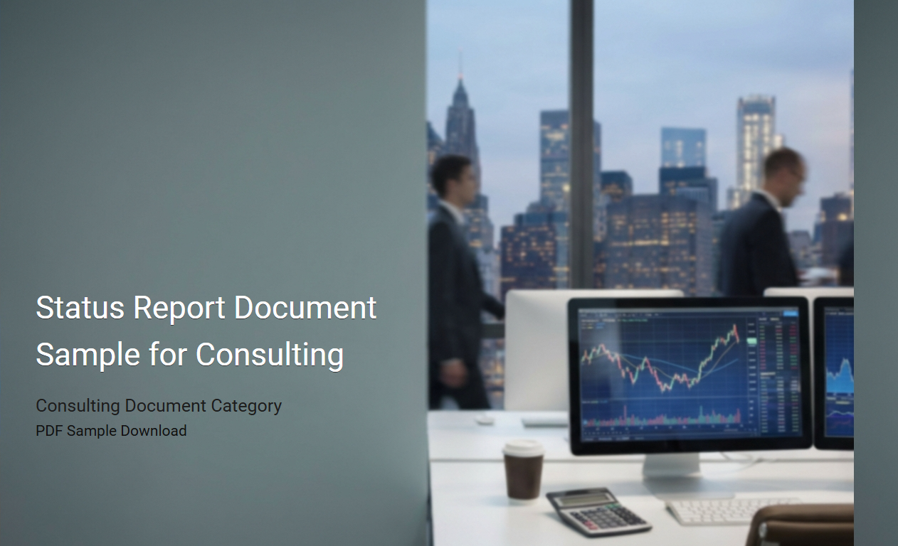 Status Report Document Sample for Consulting Services: Optimized Template and Best Practices