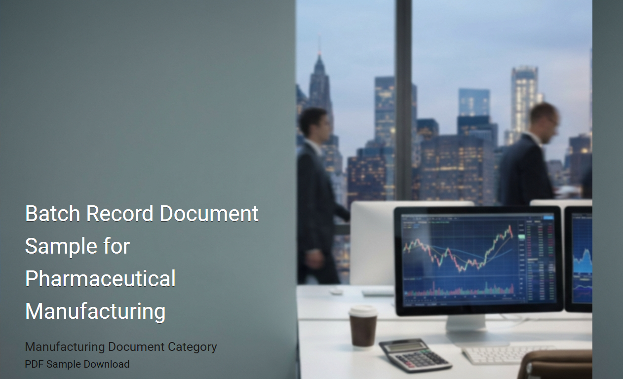 Comprehensive Batch Record Document Template for Pharmaceutical Manufacturing Processes