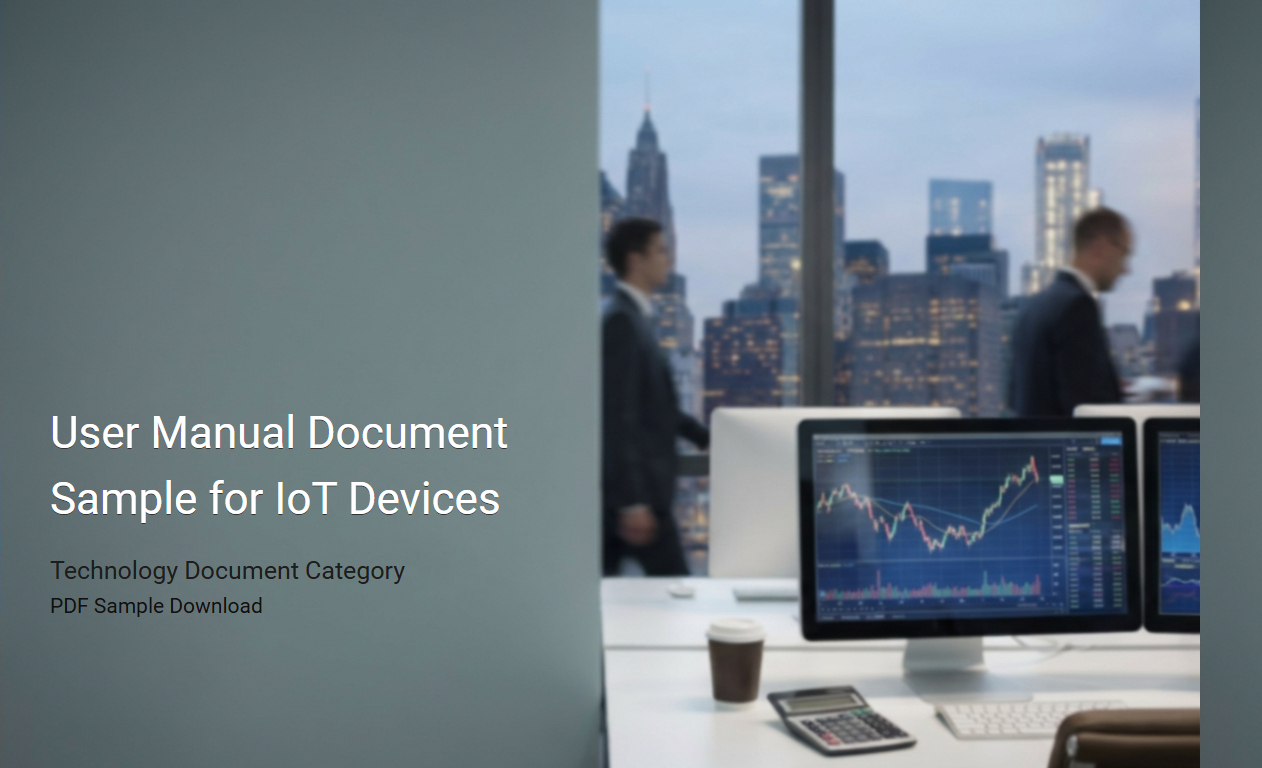 Comprehensive User Manual Template for IoT Device Documentation