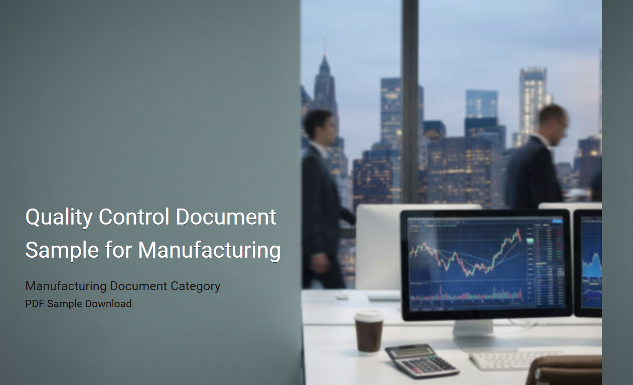 Comprehensive Quality Control Documentation Template for Manufacturing Operations