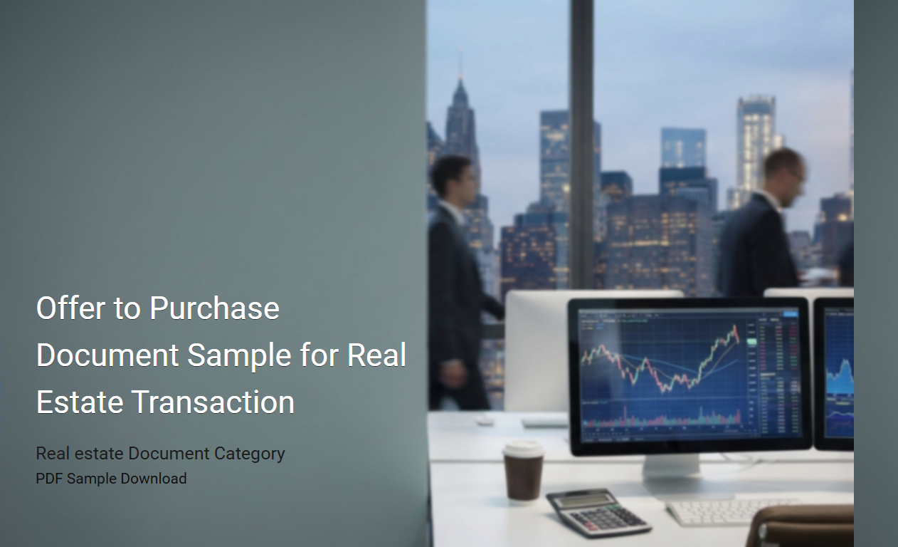 Offer to Purchase Sample Template for Real Estate Transactions