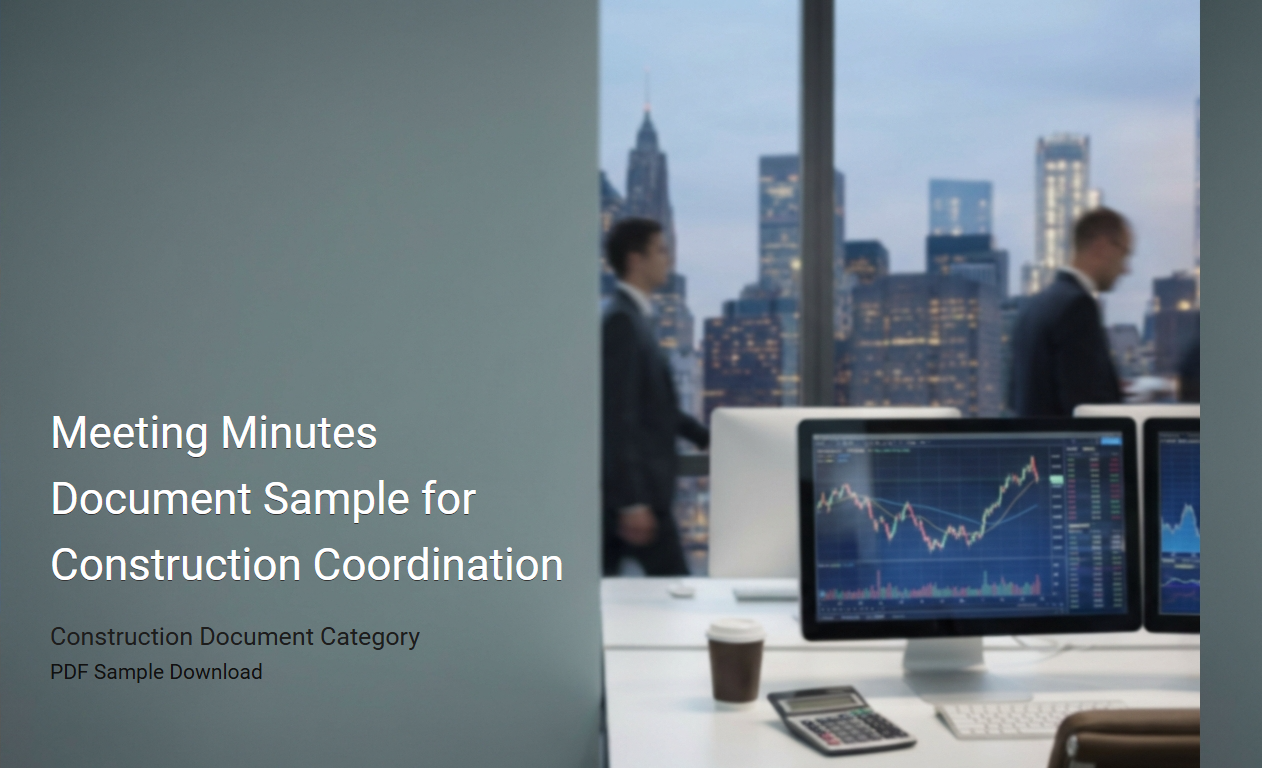 Meeting Minutes Template for Construction Project Coordination