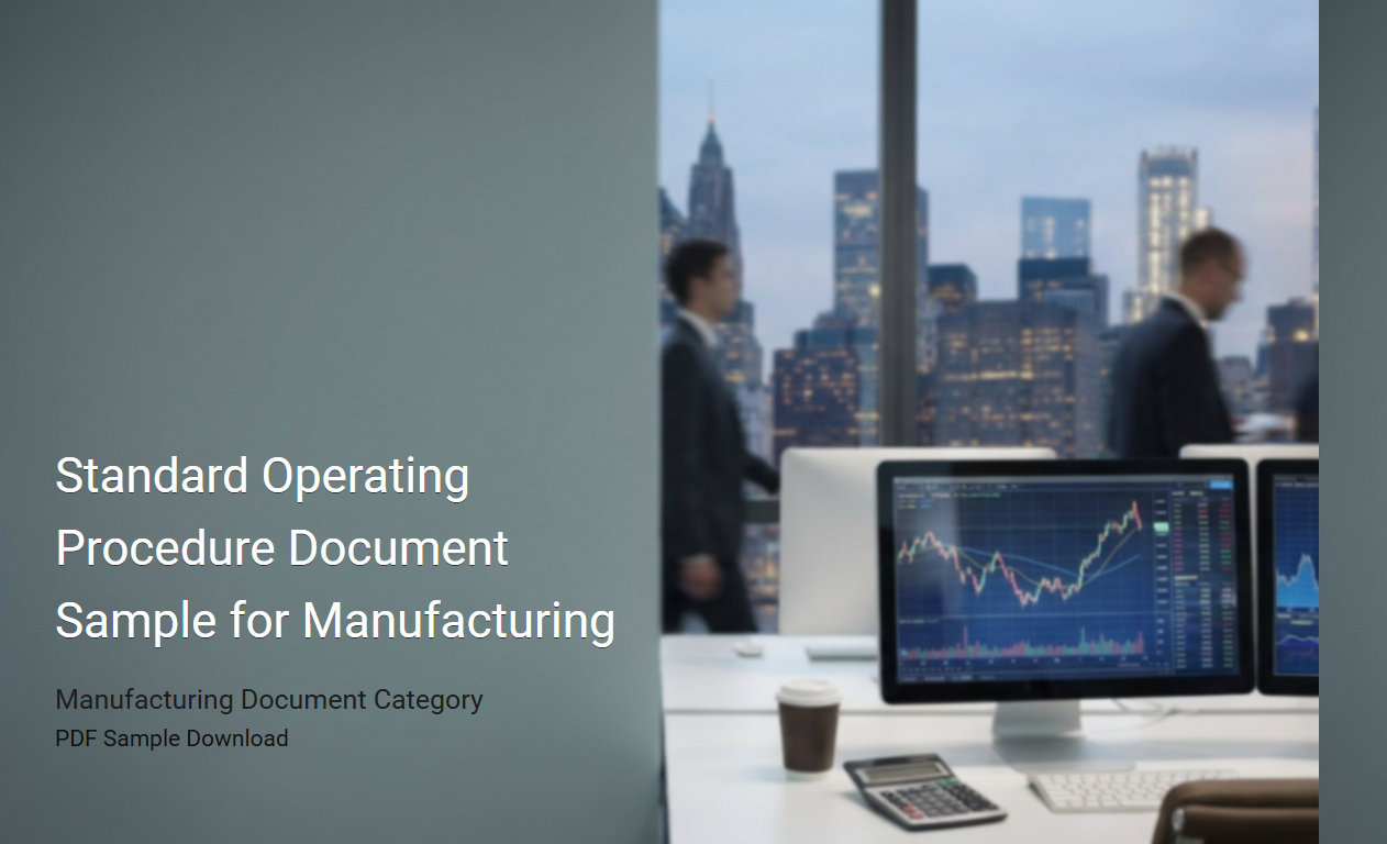 Manufacturing Standard Operating Procedure Document Example: Structure and Best Practices
