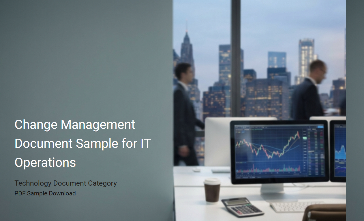 Comprehensive Change Management Document Template for IT Operations