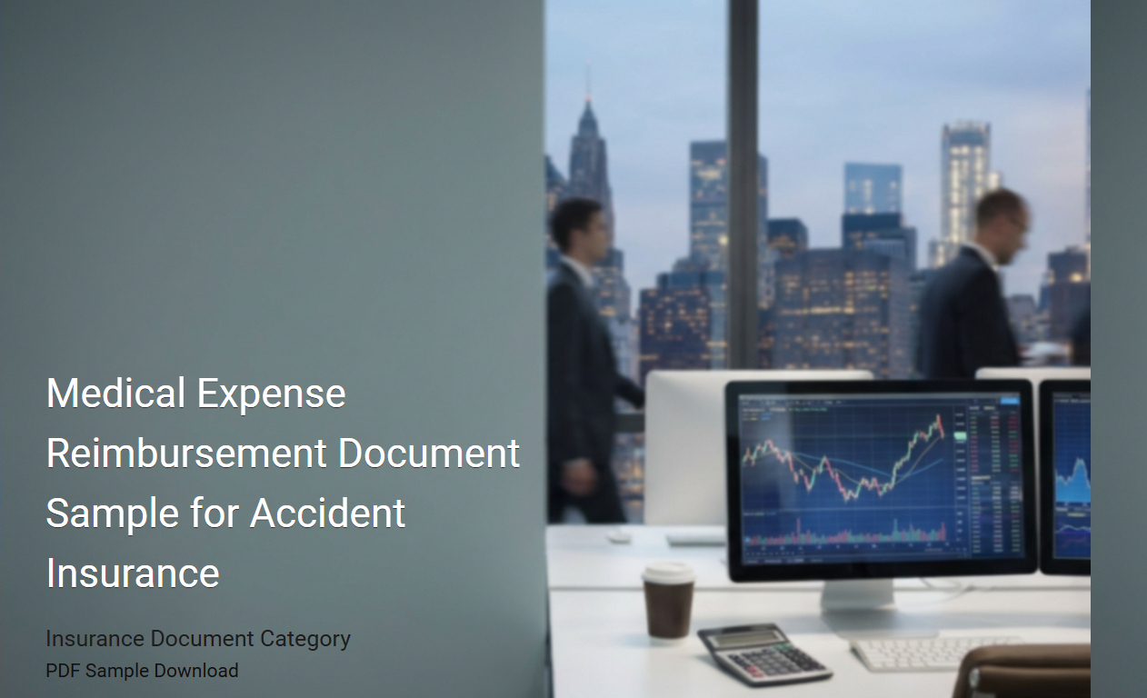 Medical Expense Reimbursement Document Template for Accident Insurance Claims