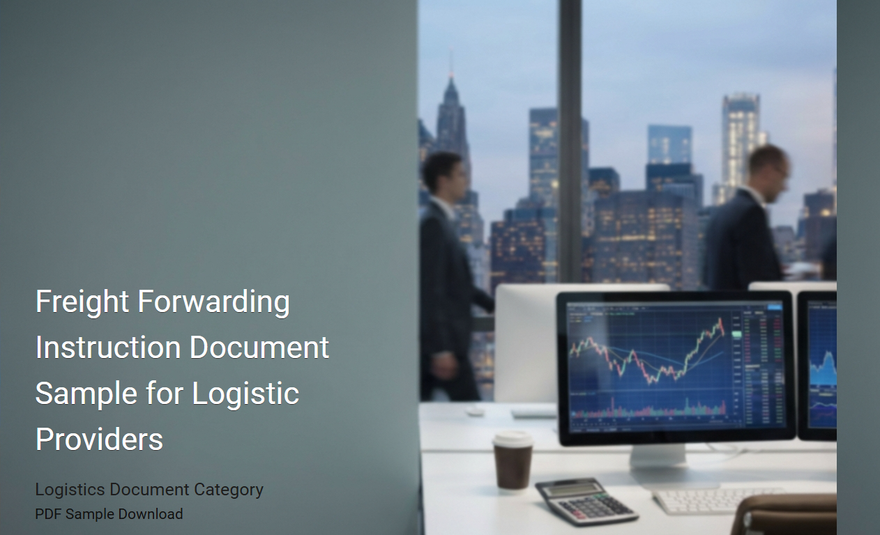 Comprehensive Freight Forwarding Instruction Document Template for Logistics Providers