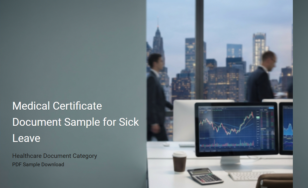 Medical Certificate Template for Sick Leave Applications