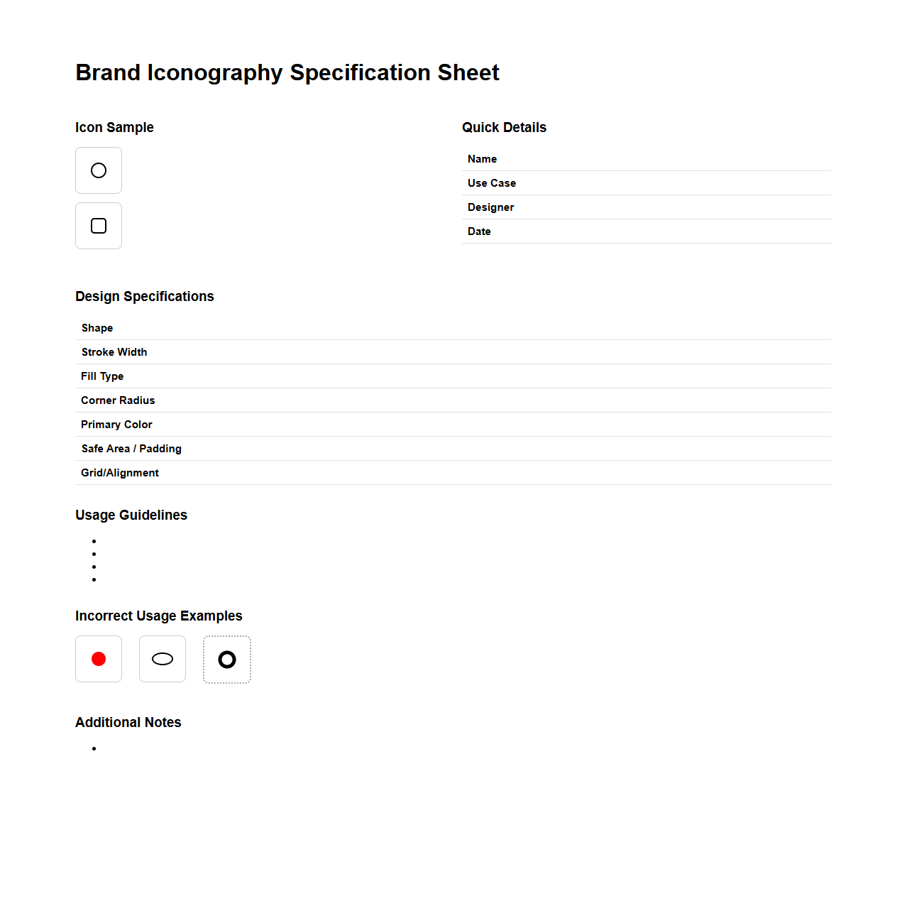 Brand Iconography Specification Sheet